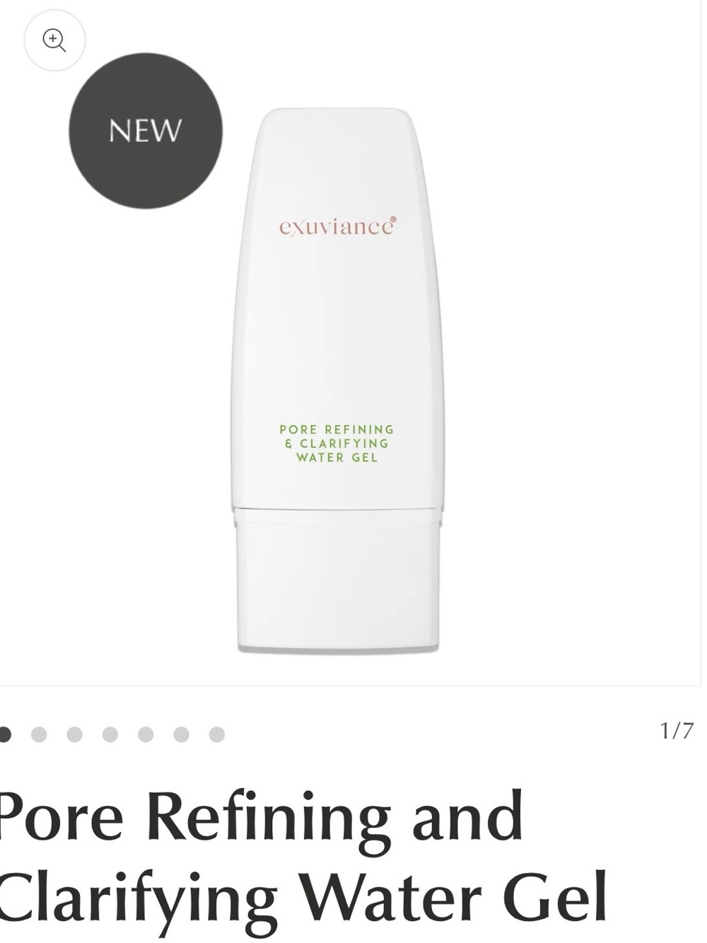 Exuviance Pore Refining & Clarifying Water Gel — White
